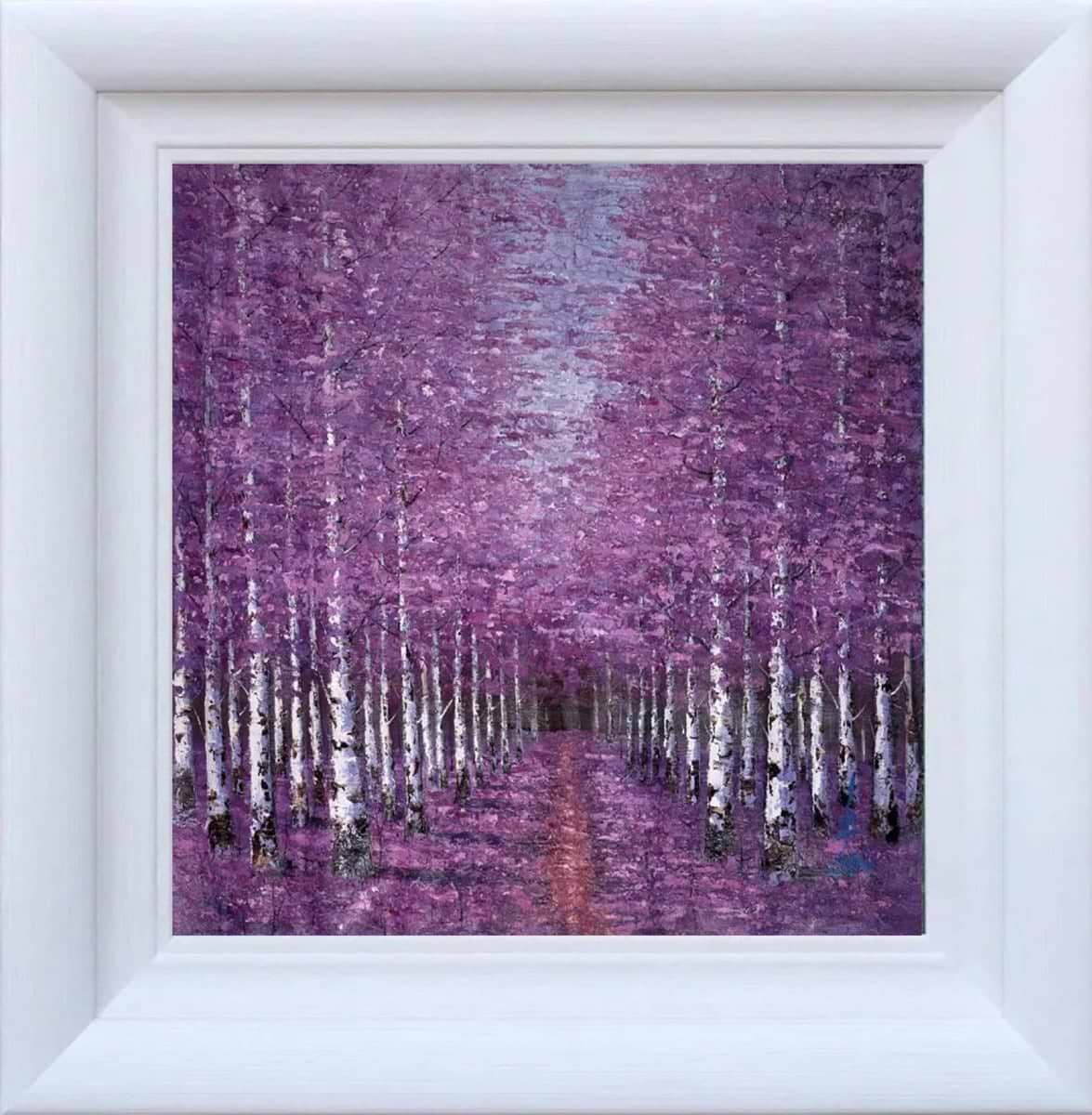 Purple World IV (Framed)