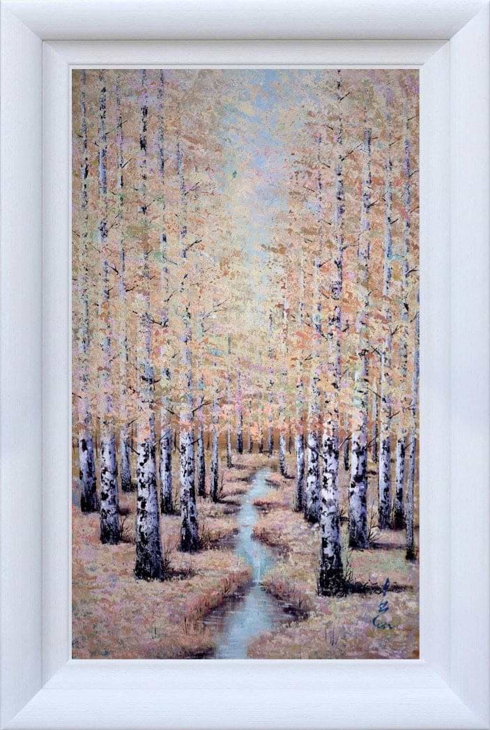 A Calm Forest Stream II (Framed)