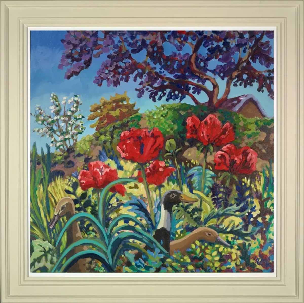 Ruby Heads and Runners (Framed)