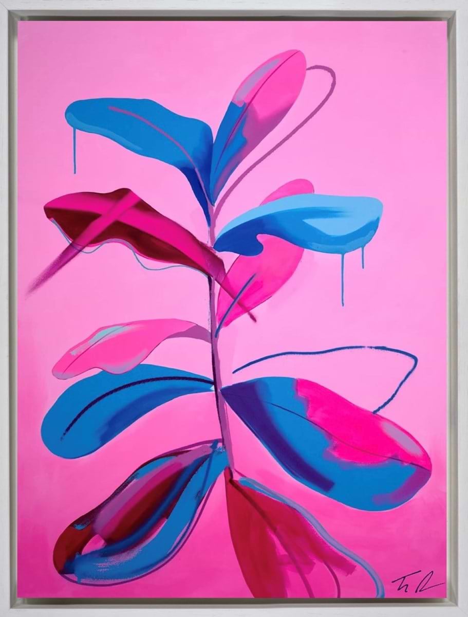 Pink Toned Garden (Framed)