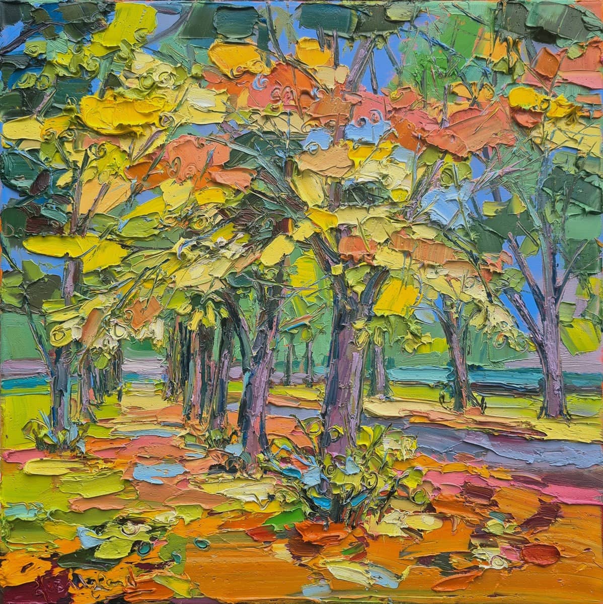 Sunlight on Leaves, Queens Park