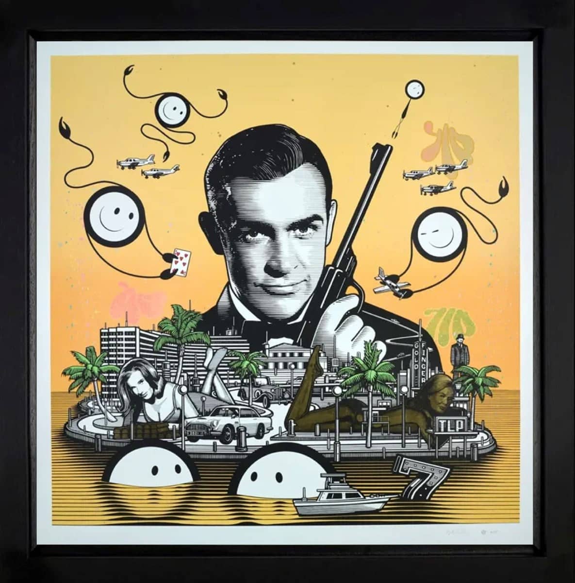 007 at Sea 4/15 (Framed)
