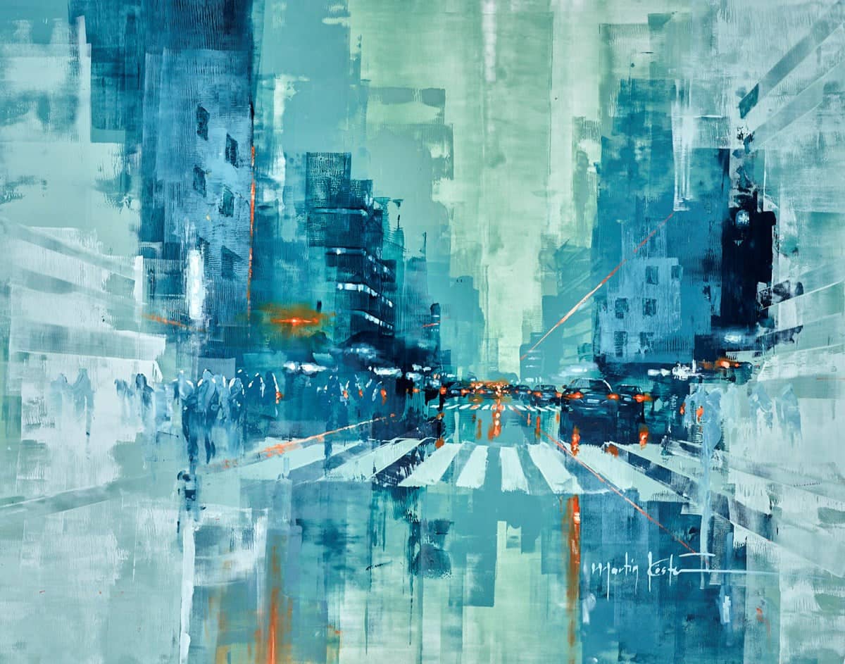 New York Fading Blue VI