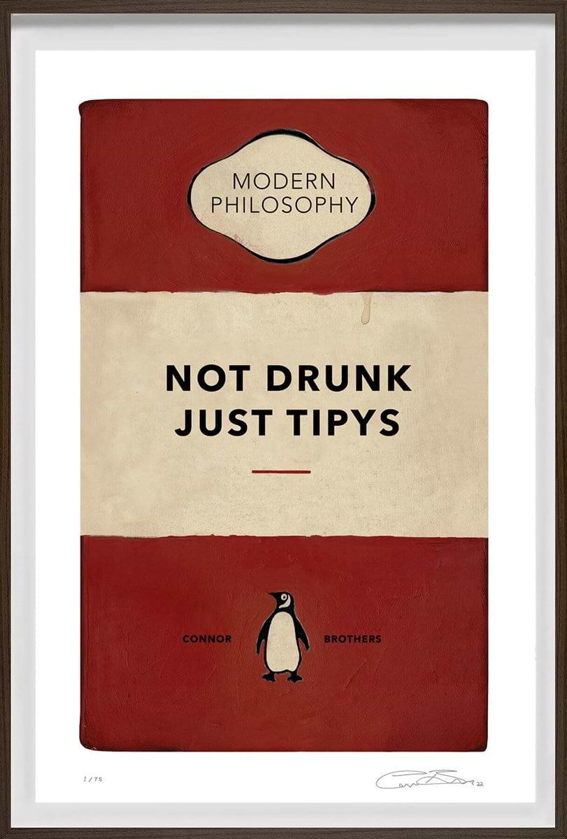 Not Drunk Just Tipys (Red) (Framed)
