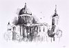 St Paul's Cathedral , London III (sketch)