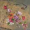 Blooms and the Painted Lady