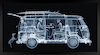 VW Camper Family (Framed)