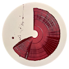 Large Brushstroke Circle Crimson