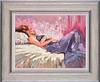 Reclining Purple Dress