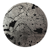 Mappa Mundi Paris (Black On Silver)