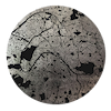 Mappa Mundi Paris (Black On Silver)