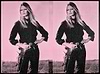 Bardot Cowgirl Diptych, 2023 Wild Pink