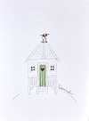 Seagulls on a Beach Hut (sketch)