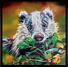 Badger in the Brambles (Framed)