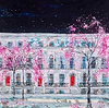 Red Doors and Blossom