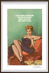 I Only Drink Champagne (Framed)