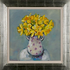 Daffodils in Spotted Vase