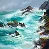 Crashing Turquoise Waves