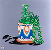 Succulent (blue pot)