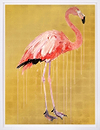 Flamingo II (Gold Leaf) (AP) (Framed)