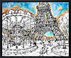 Caroussel de la Tour Eiffel, Paris (Framed)