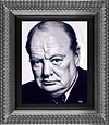 Winston Churchill - Never Surrender (Framed)