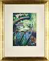 White Waterlilies in a Pond