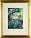 White Waterlilies in a Pond