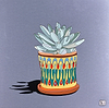 Succulent (yellow pot)