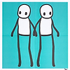 Holding Hands (Teal)