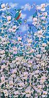 Kingfisher and Wildflowers III
