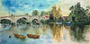Buses on Bridges, Boats on Water, Richmond, London