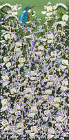 Kingfisher and Summer Florals V
