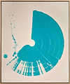 Large Brushstroke Aqua Blue