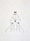 The Puffin Beach Hut Sketch II