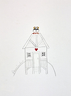 The Puffin Beach Hut Sketch II