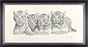 Four White Tiger Cubs (Framed)