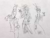 We Love To Drink Study Sketch