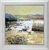 Pot Luck, Coverack Harbour (Framed)
