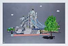 Tower Bridge Floated (Framed)