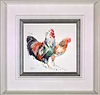Stepping Out Together - Chicken Couple (Framed)