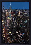 Chrysler At Night, New York (Framed)