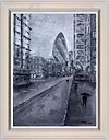 Stroll In The Rain-London (Framed)