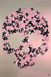 Butterfly Skull (Pink,Silver)