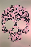 Butterfly Skull (Pink,Silver)