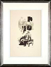 Woman Seated on Fireside Stool, 1973 (Framed)