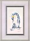 Devoted Dad-Emperor Penguin With Chick (Framed)