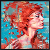 Dreamers (red series 75) (Framed)