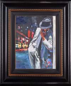 Boulevard With Red Sign (Framed)