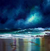 Along the Beach at Night